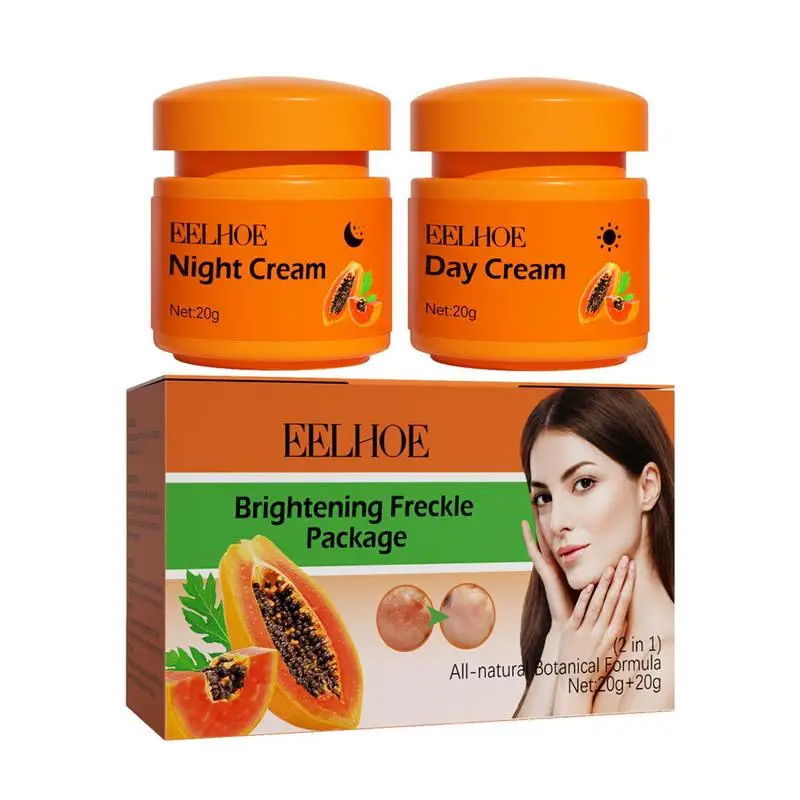 Papaya Whitening Cream Face Freckles Remover Cream Dark Spots Removal Skincare for Body and Face Fades Facial Freckles