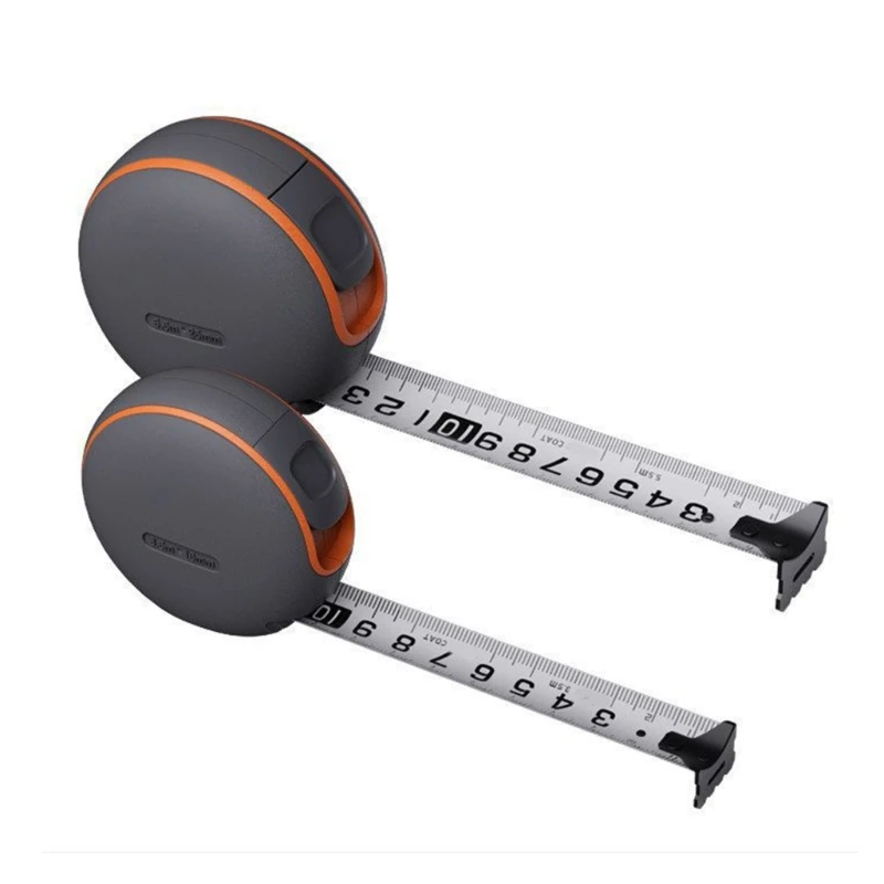 Q2Q4 Carry Clip Tape Measure with Brake Control, Clear Scale Face and Coated Steel Tape for Workshop Layout Tasks Daily