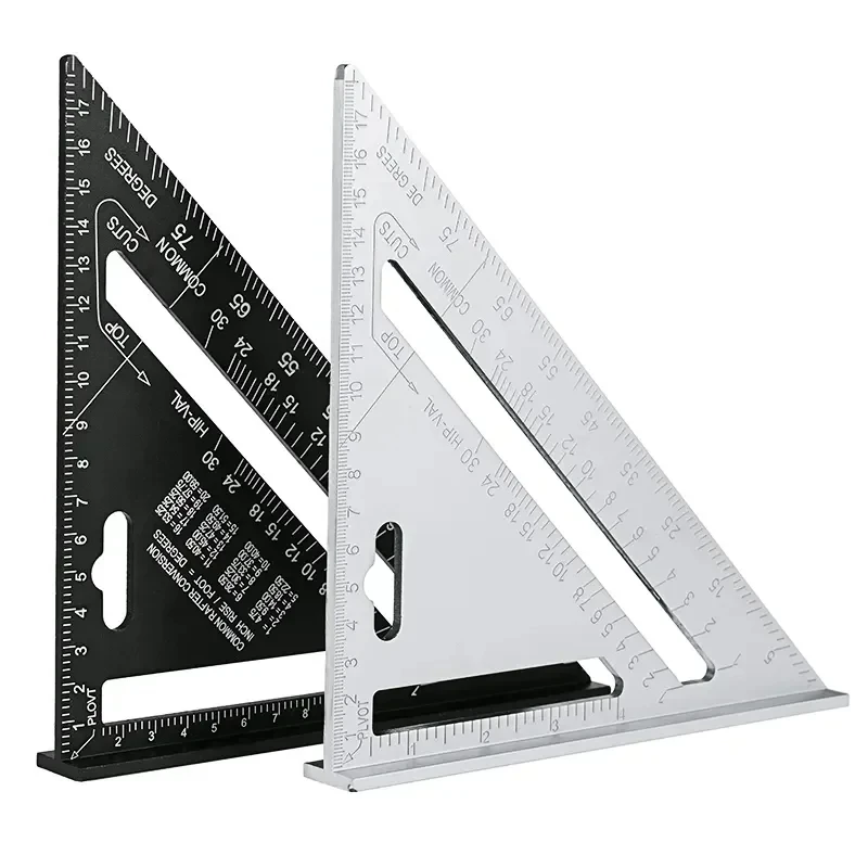 Woodworking Tools Triangular Ruler Aluminum Alloy Angle Gauge Speed Measurement Metric