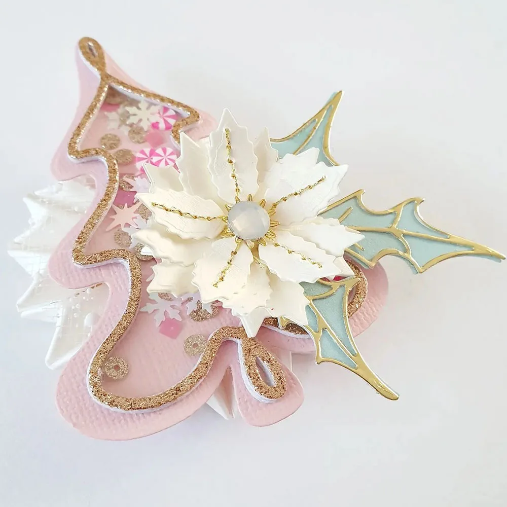 KSCRAFT Christmas Tree Cookie Shaker Metal Cutting Dies Stencils for DIY Scrapbooking Decorative Embossing DIY Paper Cards