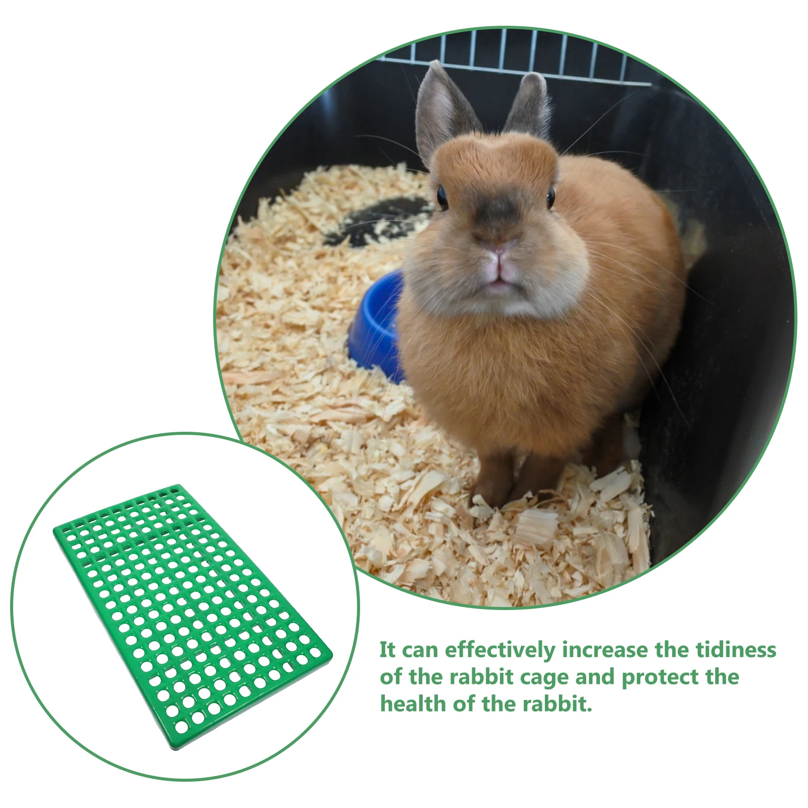 

Rabbit Cage Mat Pet Drain Pad Isolation Base Leaky Board for Small Animals Holland Pig Cage Accessories Floor Net