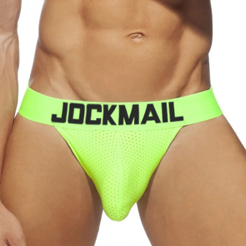 Jockmail New Mens Sexy Underwear T-Back Sexy Bikini Mesh Breathable Gay Tanga Hombre Sissy Jockstrap Slip Erotique String Lot