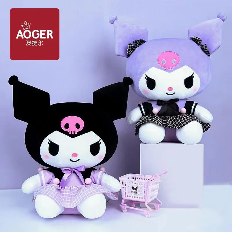 kawaii-sanrio-kuromi-plush-doll-cute-dressed-stuffed-toy-soft-my-melody-cartoon-anime-figure-lovely-gift-for-sanrio-fans