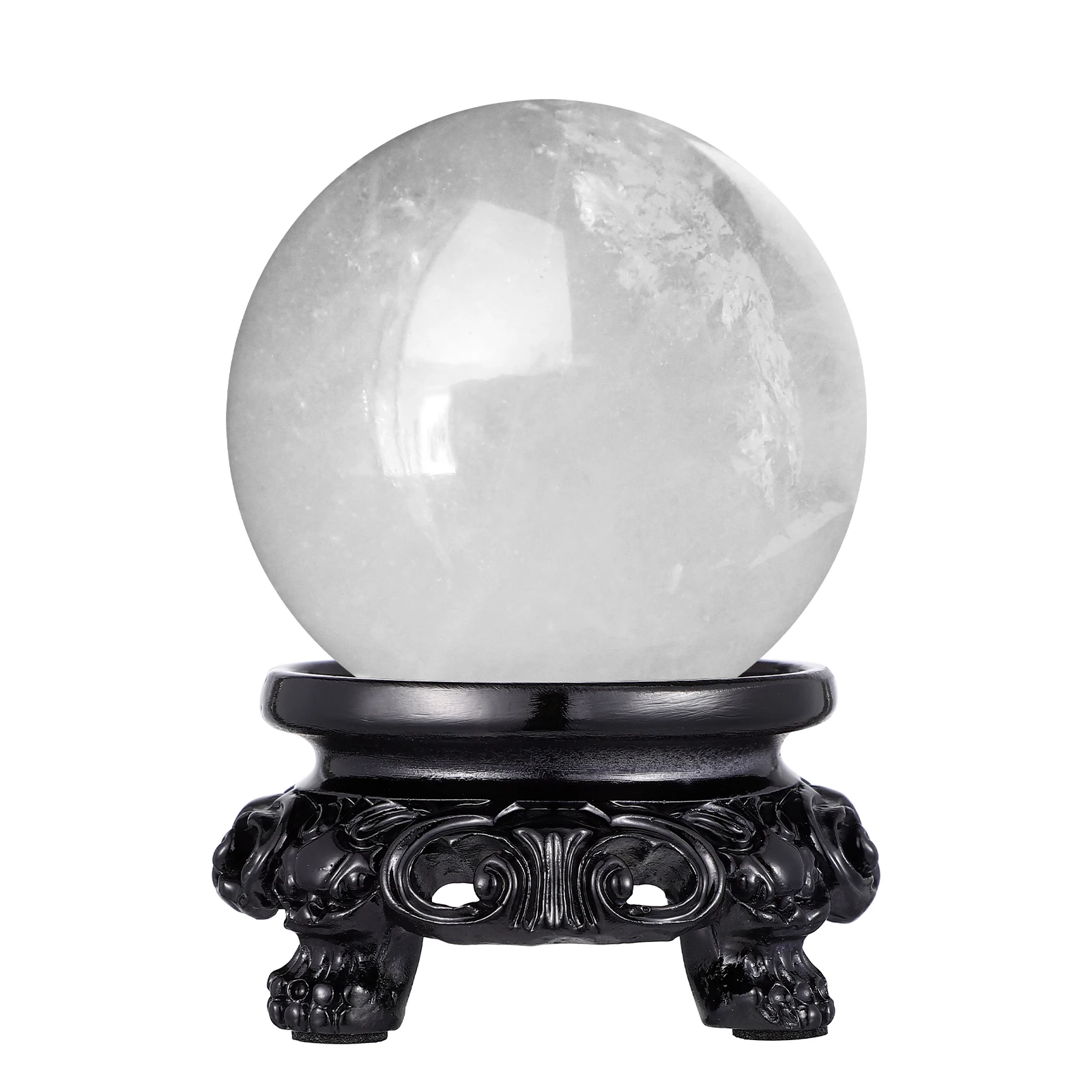 Base per Sfera di Cristallo, Supporto Espositivo in Resina Trasparente per Sfere di Cristallo e Pietre, Decorazione per Casa, Camera da Letto, Bagno, Soggiorno, Studio