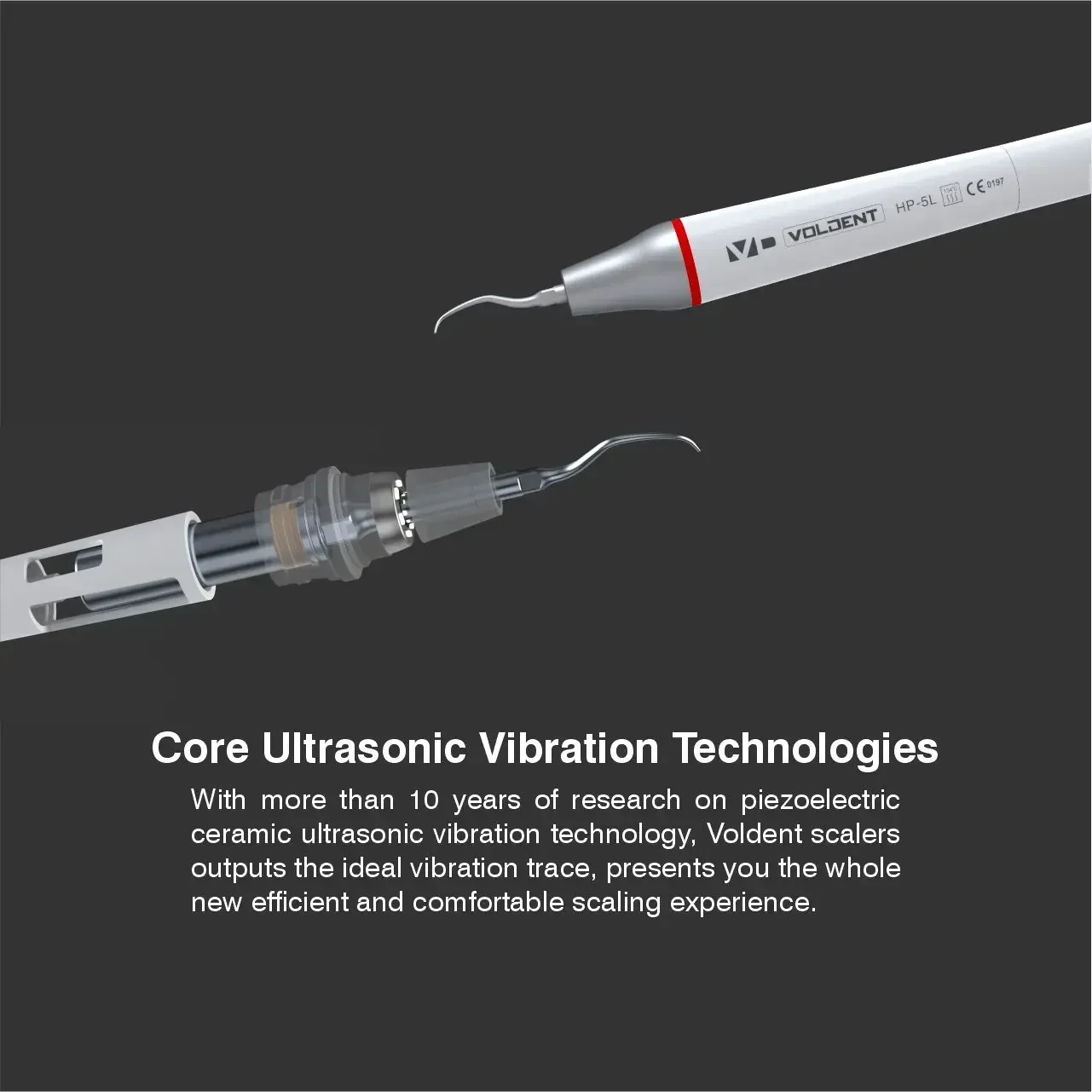 Dental Ultrasonic Scaler Comes With a Removable LED Tip, Water Bottle for Endo, Perio, Teeth Cleaning, EMS Compatible Design