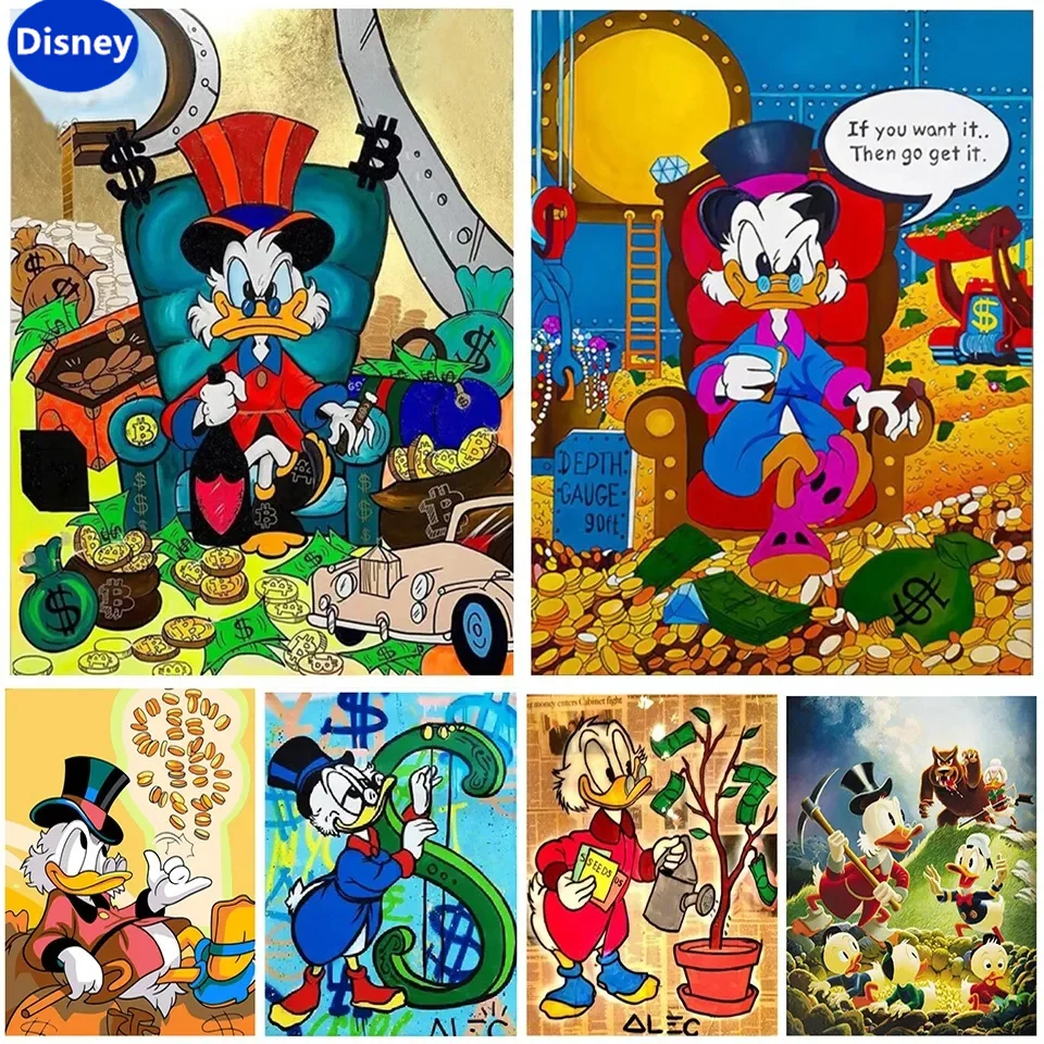 Facai-Puzzle Donald Duck pour enfants, dessin animé Disney, combustion du cerveau, décoration de jeu, cadeau de vacances préféré, 300, 500/1000