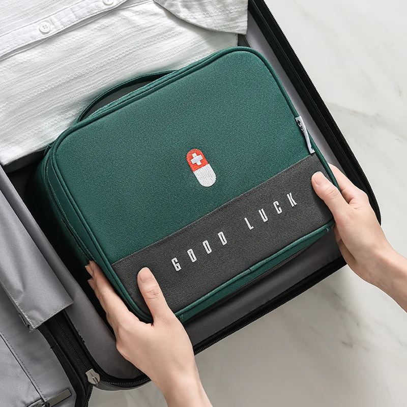 1~8PCS Fast Thickened Layered Box Large-Capacity Home Camping Portable Fabric Cabinet Storage Box First Aid