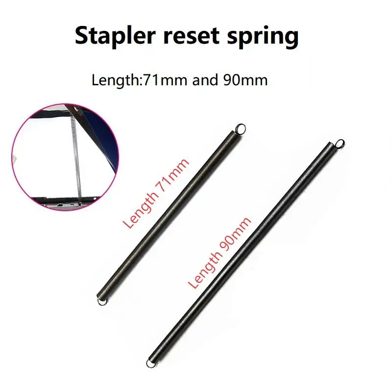 Stapler spring Stretching springs with lengths of 71mm and 90mm Nail machine accessories spring