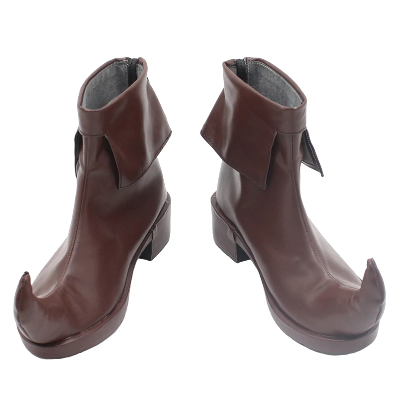 LOL The Fae Sorceress Lulu Scarpe Cosplay Stivali di Carnevale di Halloween Cosplay Prop Scarpe in pelle PU su misura