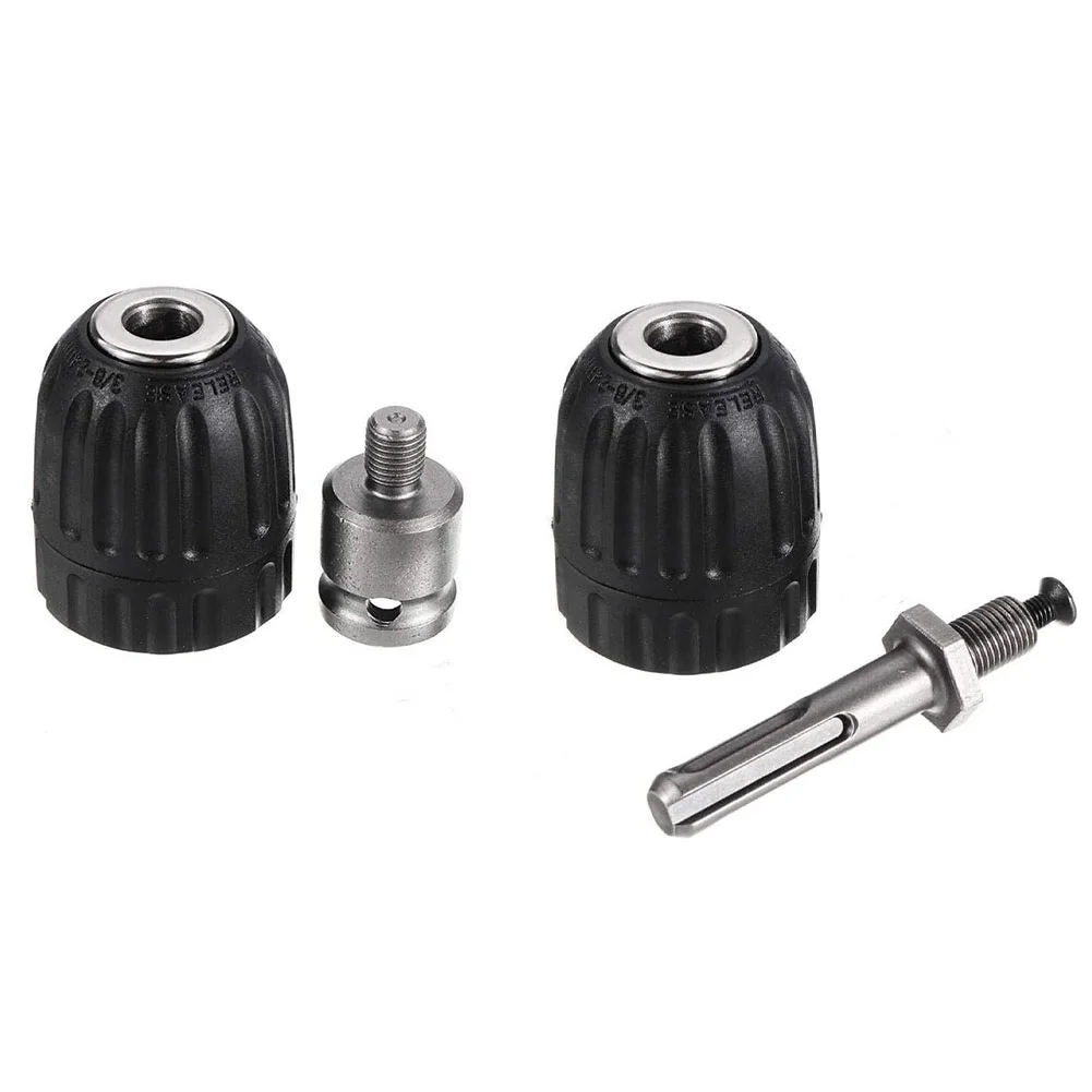 Tool Drill Chuck Keyless 0.8-10mm 3/8-24UNF Accessories Adapter Parts Quick Change Replacement Thread Practical
