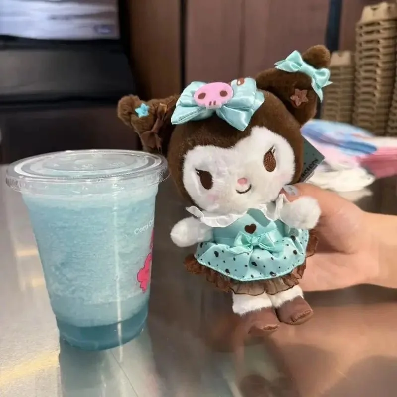 سانريو بلدي ميلودي مرحبا كيتي ألعاب من القطيفة النعناع الشوكولاته سلسلة كورومي حقيبة سلسلة مفاتيح قلادة لينة محشوة إكسسوارات دمي هدية #4