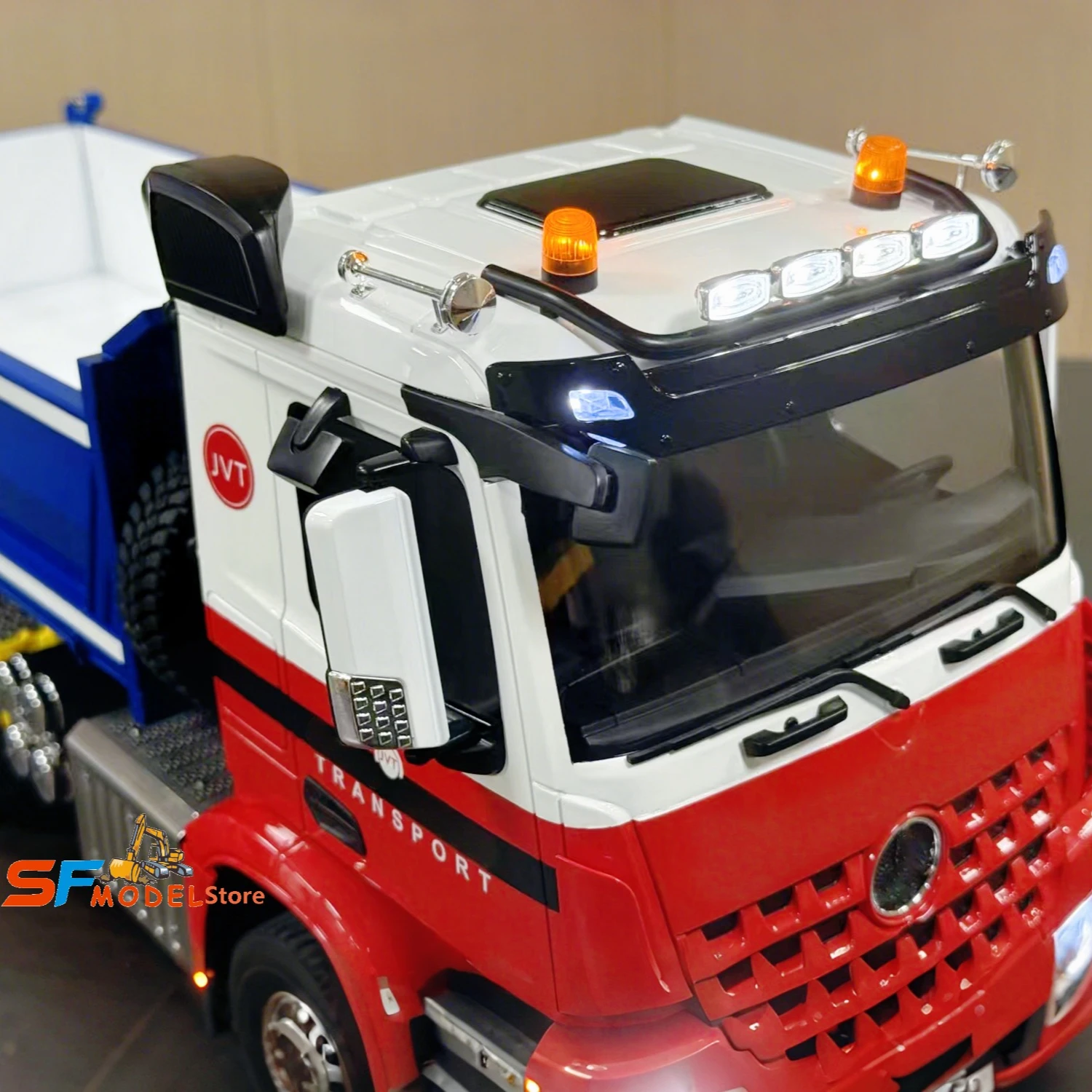 RCトラック 1/14 6X6 油圧式RCダンプトラック RTRバージョン ライト＆サウンドシステム搭載 3速トランスミッション ラジコンカー モデル