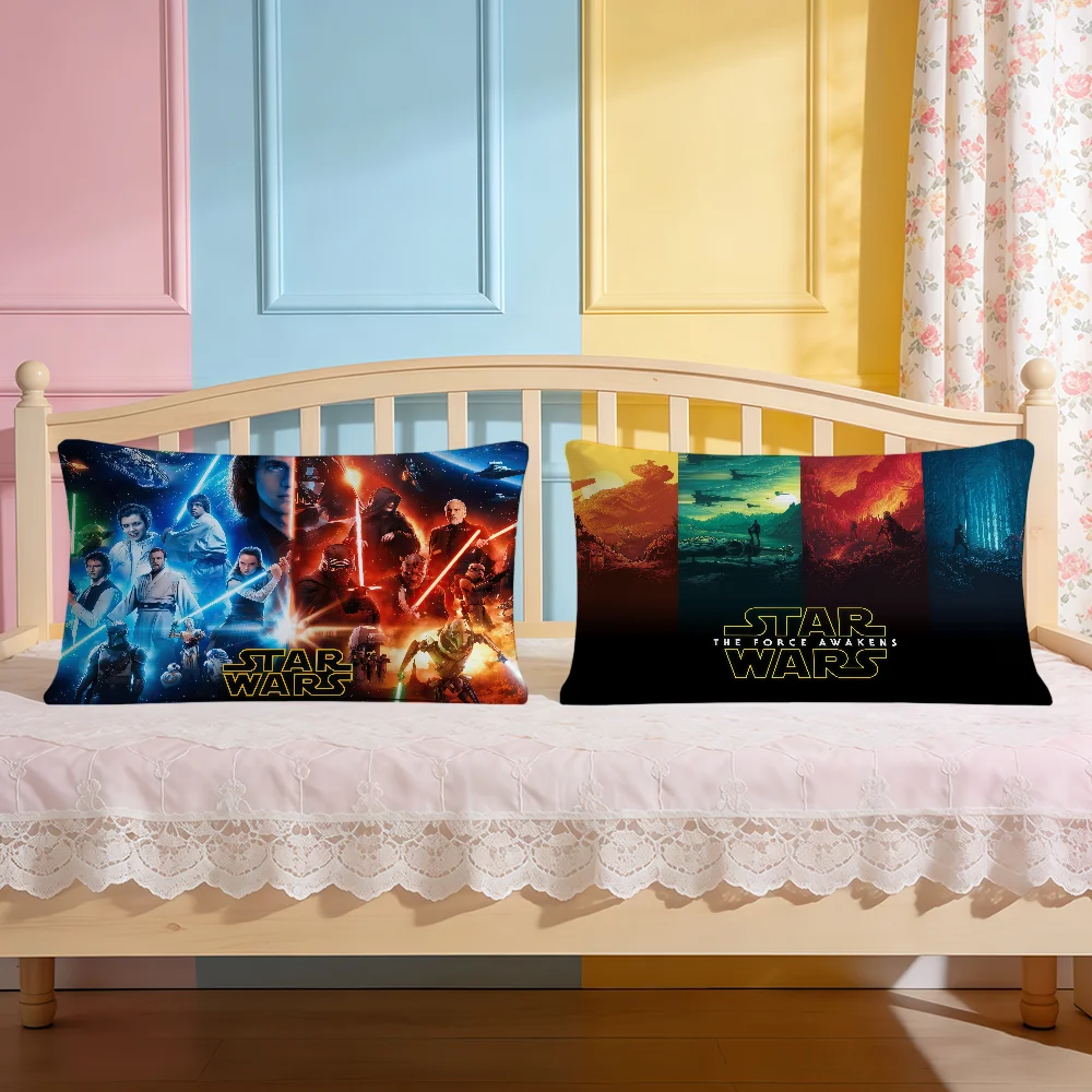 S-StarS W-Wars Cushion Cover Rectangle Decorative Long Pillow Cases Sofa Bench Bedroom Chair LivingRoom