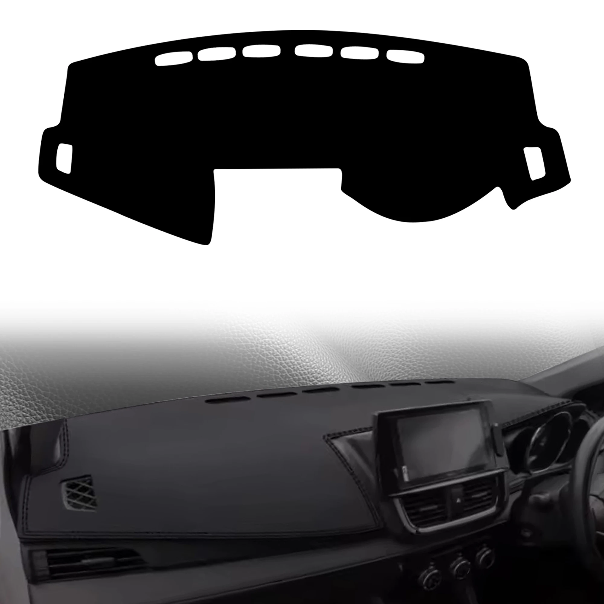 for Toyota Vios XP150 2014-2019 Yaris Sedan Custom Fit Car Dashboard Cover Sunshade Dash Mat Anti‑Slip Dashmat Protector Pad
