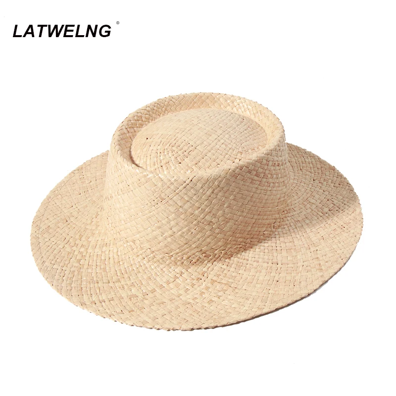 

Casual raffia sun hat for women ladies vacation beach hats summer girls sunshade hat fashion gambler hawaiian hats wholesale