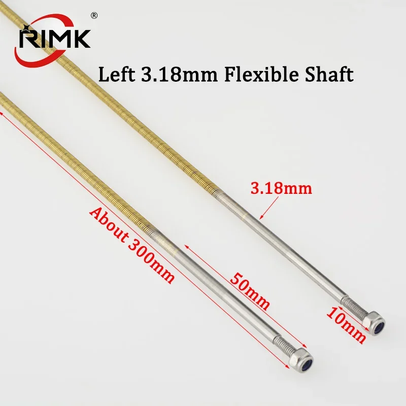 Good Quality 3.18mm 1/8'' Left Flexible Shaft Length 300mm Flex Cable Axle For RC Gas/Electric Boat
