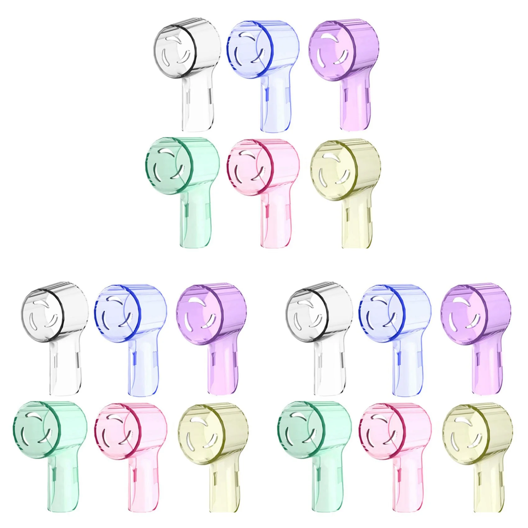 18 Pack Toothbrush Heads Dustproof Cover Compatible For Oral B, Fits For Oral-B IO Series, Convenient Travel, Multicolor