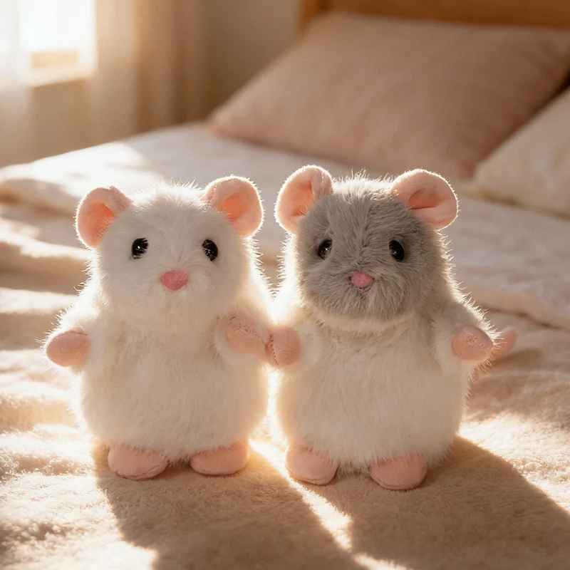 1Pc 14/22cm Lovely Fancy Rat Plush Toys Kawaii Mouse Dolls Stuffed Soft Animal Rat Toy Figure Toy Adorable Birthday Gift