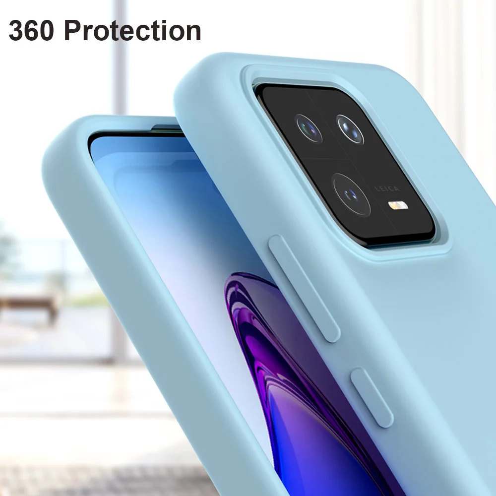 Funda de silicona oficial para Xiaomi 14, carcasa trasera suave de TPU, a prueba de golpes, 360 de protección, para Xiaomi 13 Pro Ultra