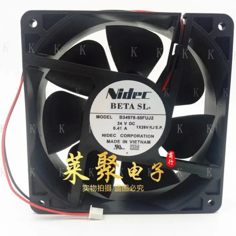 

C ДЛЯ Nidec B34978-55FUJ2 12038 DC24V 0,41A 2-контактный инверторный охлаждающий вентилятор