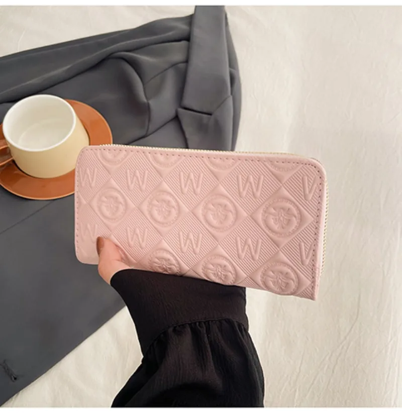 محفظة نسائية عصرية، حامل بطاقات عالي السعة مع علامة تجارية فاخرة خفيفة، متينة وسهلة الحمل #6