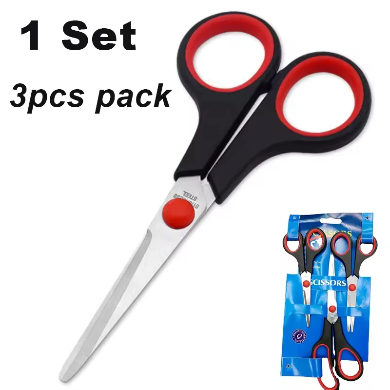 1/3/5 Set Stainless Steel Sewing Scissors Professional Tailor Scissors Student Diary Stationery Office School Student Supplies