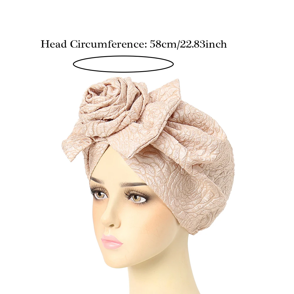 Trendy Muslim Flowers Turban Cap Solid Color Women Hijabs Islamic Chemo Cap Head Scarf Ladies Head Wrap Cover Hijab Scarf