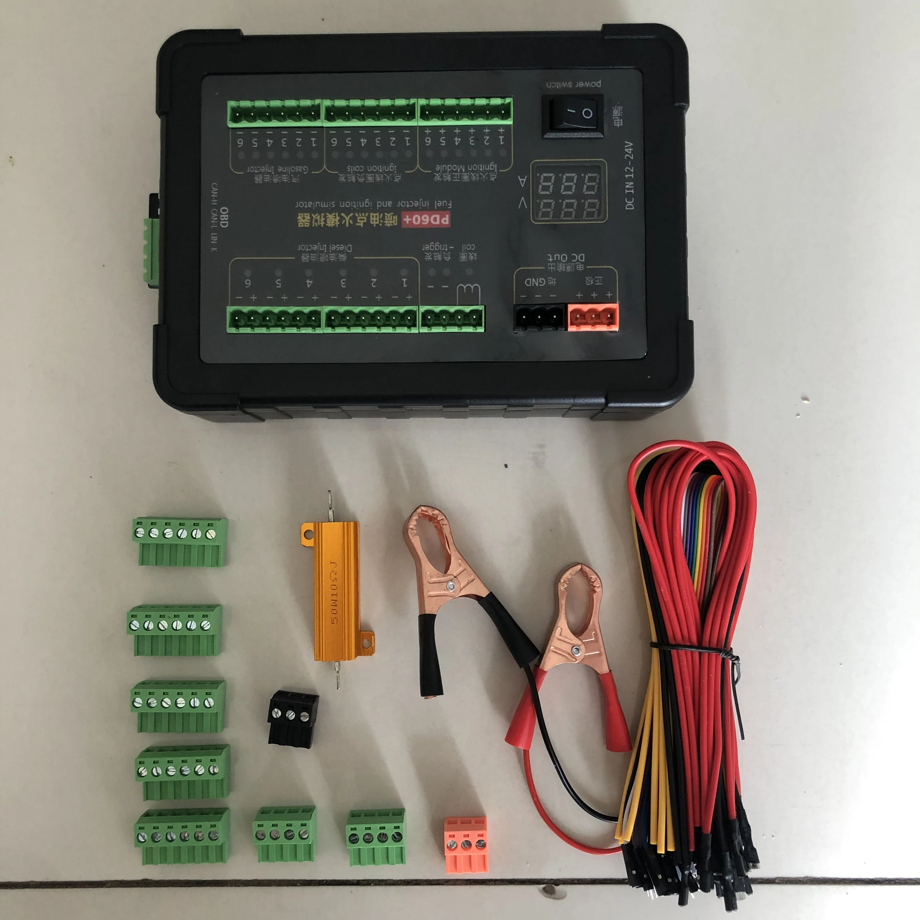 PD60 Fuel Injection Ignition Simulator ECU Maintenance Platform Testing Equipment for Pertrol&Diesel Vehicle Computer Board