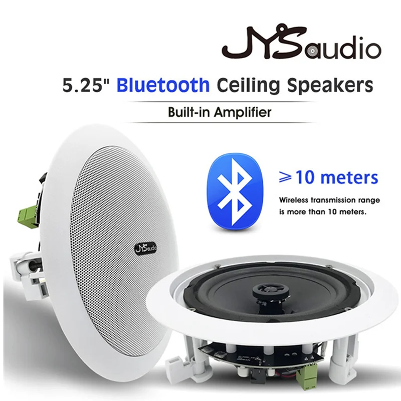 

5.25 Inch Audience 20W Bluetooth Ceiling Speaker Built In Digital Class D Amplifier Bluetooth Speaker for Indoor Outdoor
