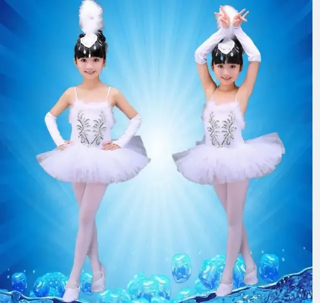 1 teile/los weißes Ballett Tutu Ballett Kleid Kinder Schwan See Kostüm Kinder Bauchtanz Kostüme Bühne profession elle Kleidung