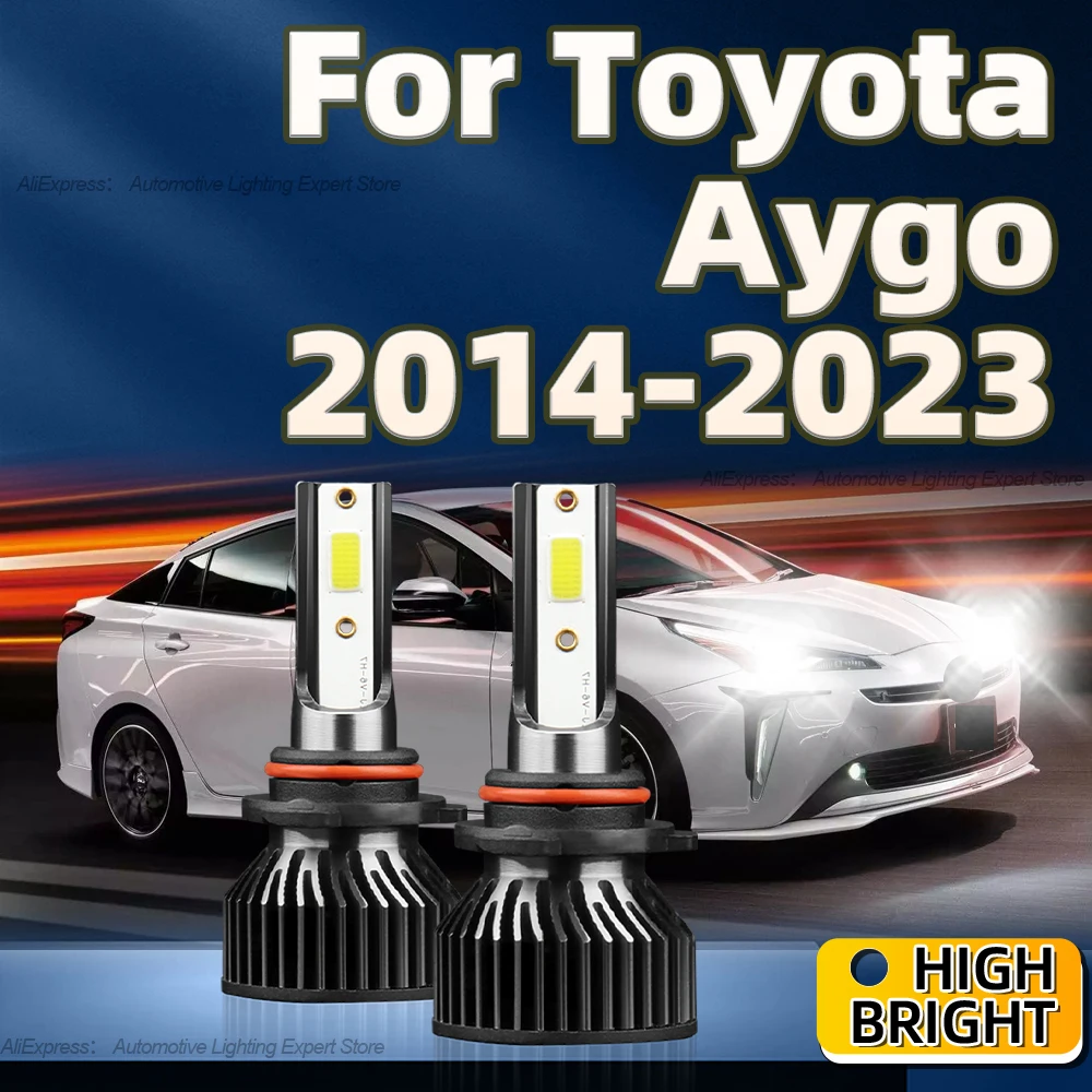 

LED Headlight Auto Headlamp 6000K 25000LM HIR2 9012 Car Bulbs For Toyota Aygo 2014 2015 2016 2017 2018 2019 2020 2021 2022 2023