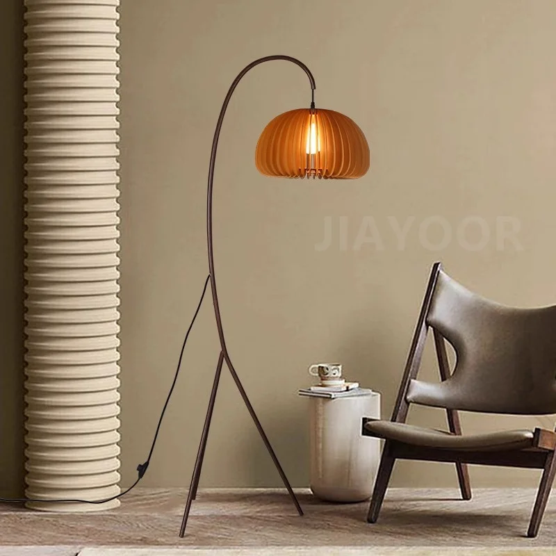 Modern Nordic Minimalism Rattan Art Sofa E27 Floor Lamp Homestay Living Room Light Bedroom Home Lighting Decor Fixtures LED Lamp