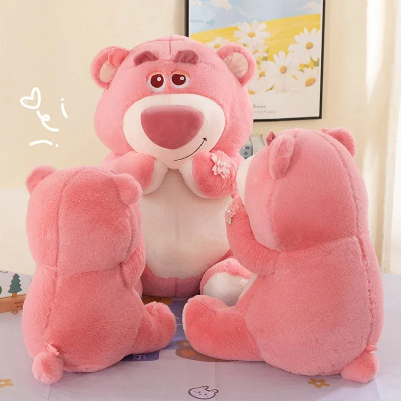 Disney-Peluche Ours Sakura Rose Beurre pour Enfants, Peluche Anime, Peluche Douce, Cadeau d'Anniversaire Kawaii, Mignon, 30-70cm