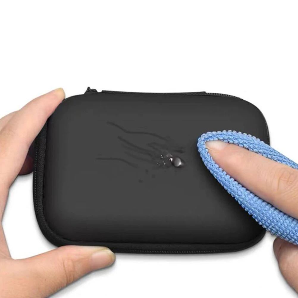 

2Pcs Digital Product Storage Case Premium Eva Zipper Pouch Portable Cable Organizer Sunglasses Coin Holder