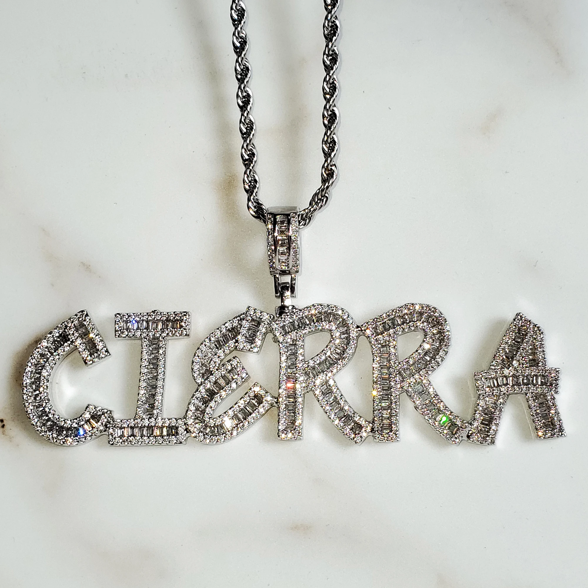 Blingbling Custom Nameplate Necklace,Hot Popular Men\'s Jewelry,Personalized Birthday Gift for Boys,Christmas Gifts,Name Necklace