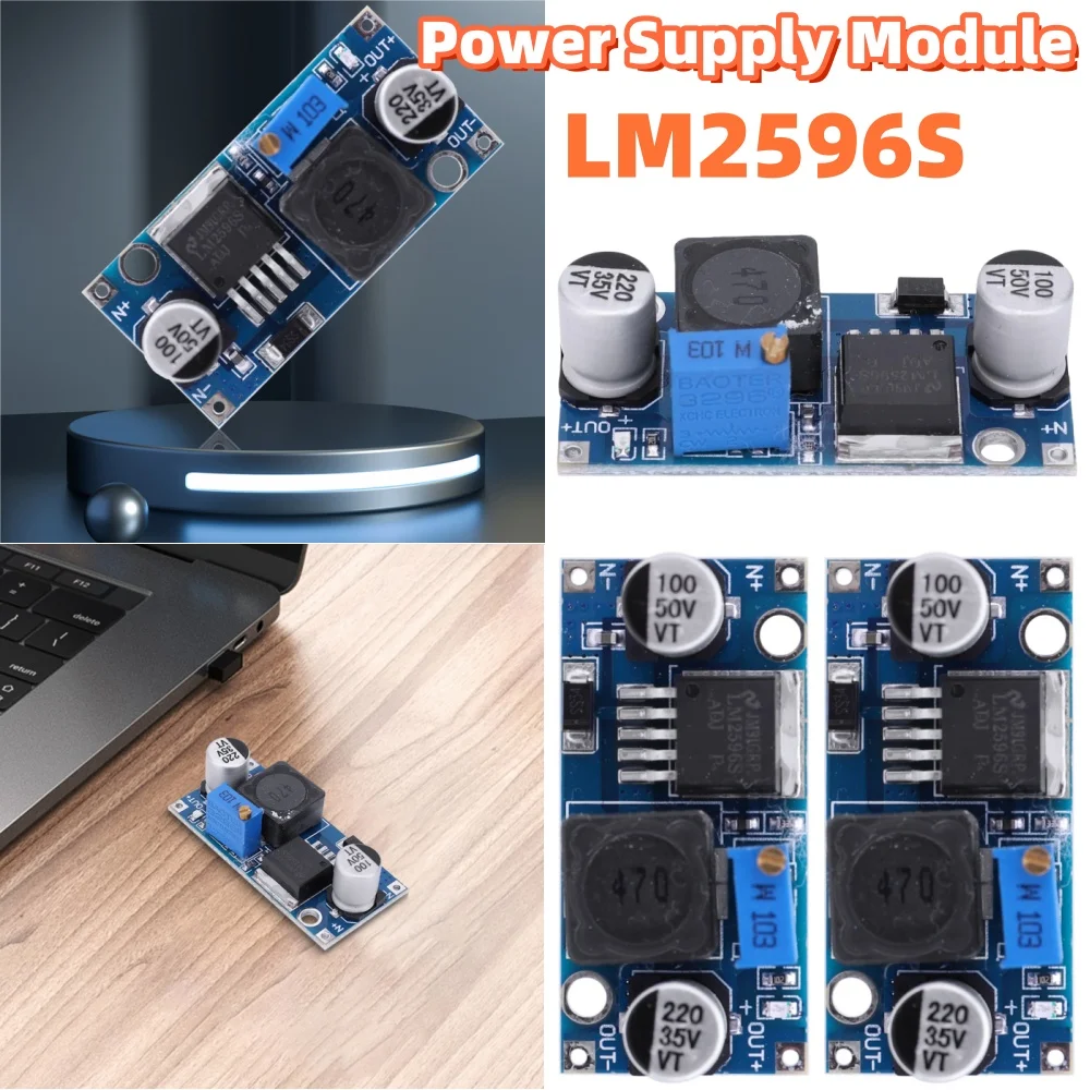 LM2596 DC-DC Step-down Power Supply Module 3A Adjustable Step-down Module Voltage Regulator 24V 12V 5V 3V for Arduino