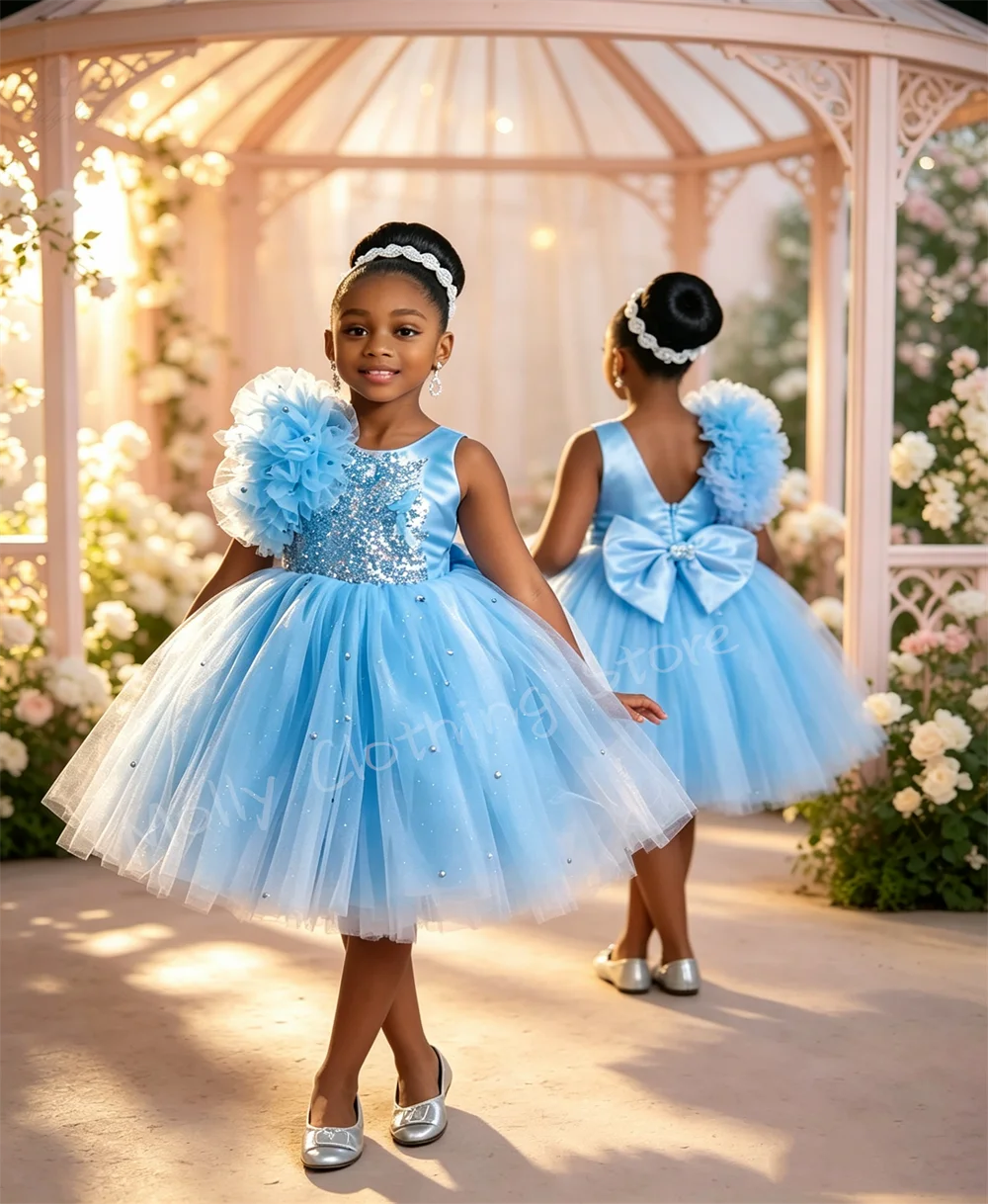 blue-customized-flower-girl-dresses-bow-back-knee-length-first-communion-fluffy-princess-baby-birthday-party-gowns
