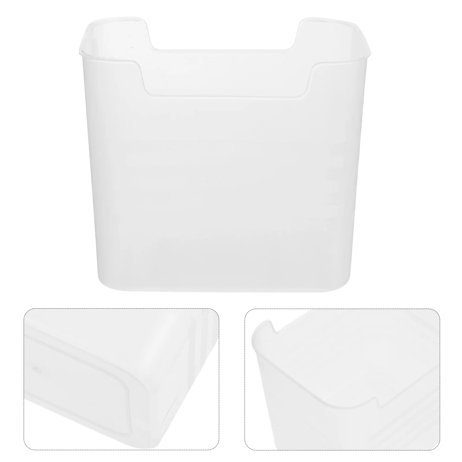 

2Pcs High Transparency Refrigerator Side Door Storage Box Clear Fridge Organizer Space Saver for Fresh Food Fruits Vegetables