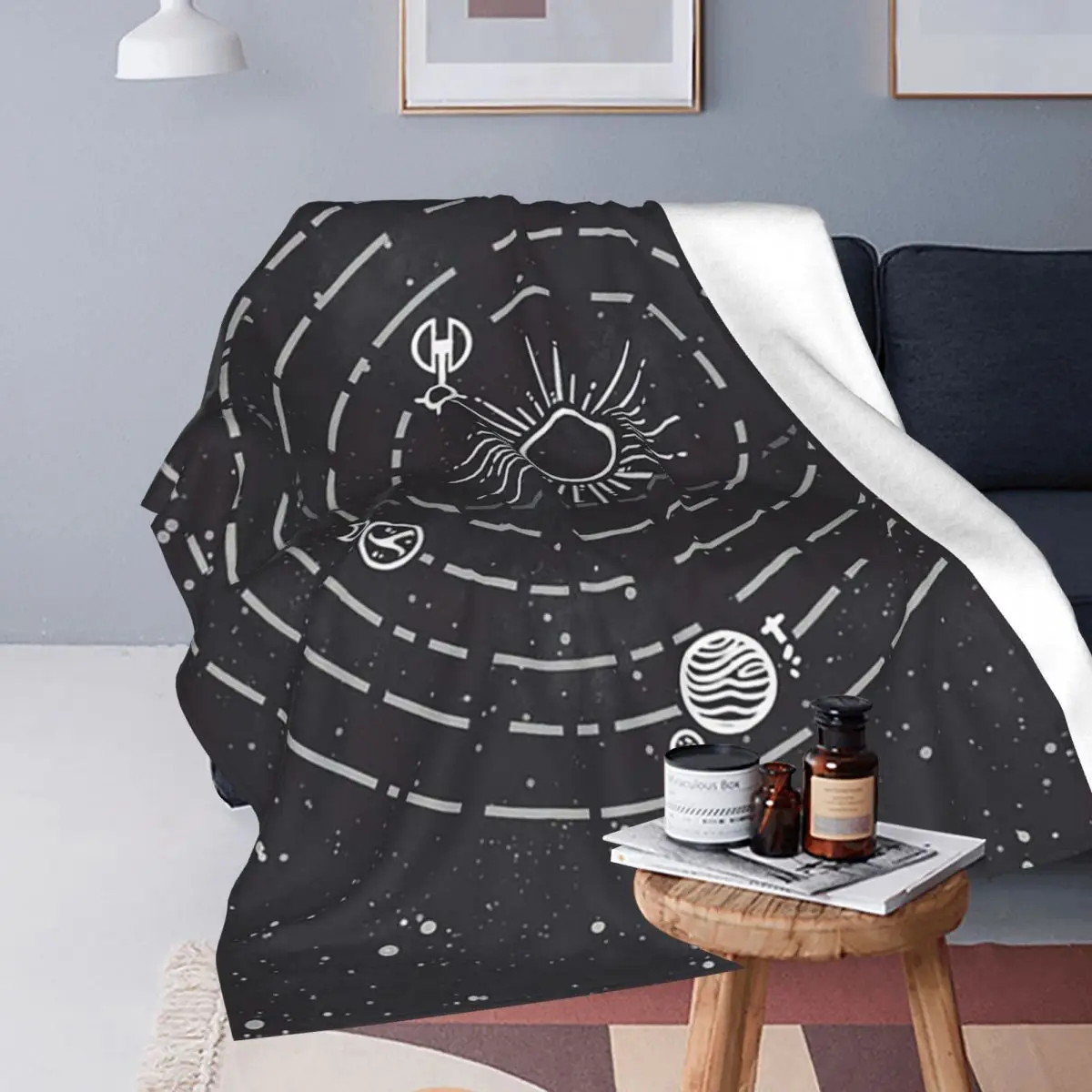 Outer Wilds Solar System Blankets Soft Warm Flannel Throw Blanket Cover for Bed Living room Picnic Travel Home Sofa