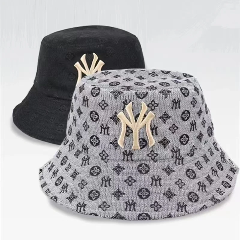 Summer Fashion Letter Embroidery Unisex Bucket Hat Men Women Outdoor Beach Travel Sport Cap High Quality Adult Sunscreen Sun Hat