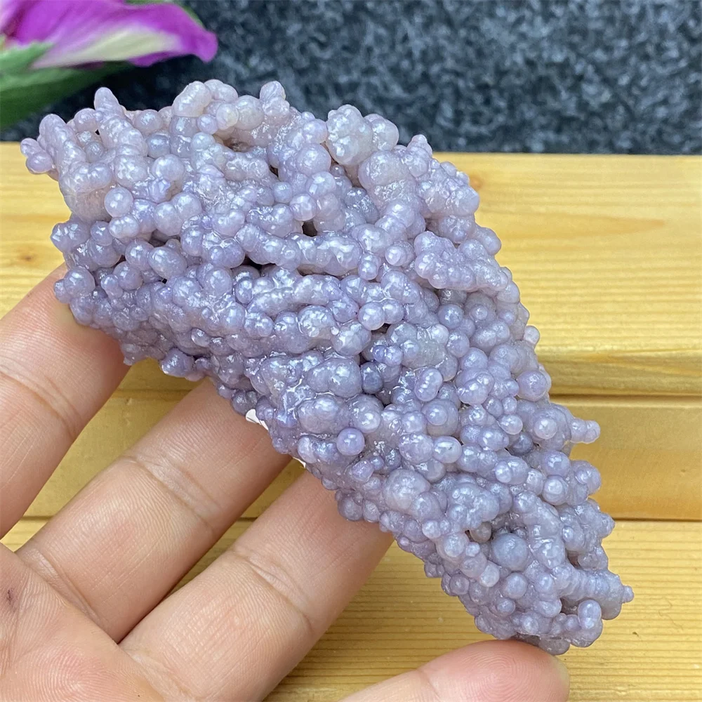 Natural Beautiful Grape Agate Ore Specimen Rough Gemstone Reiki Healing Crystal Quartz Bonsai Garden Aquarium Home Decor Gift