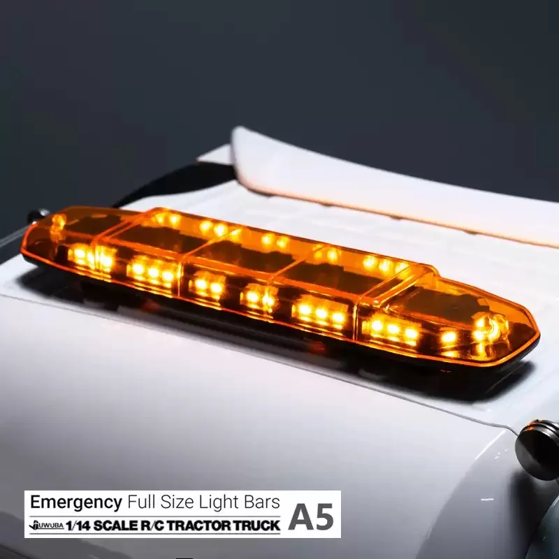 Simulation Warning Lamp Fire Truck PoliceCar Dome Light for 1/14 Tamiya RC Truck Car For Scania 770S ForMAN Benz LUSE Diy Parts