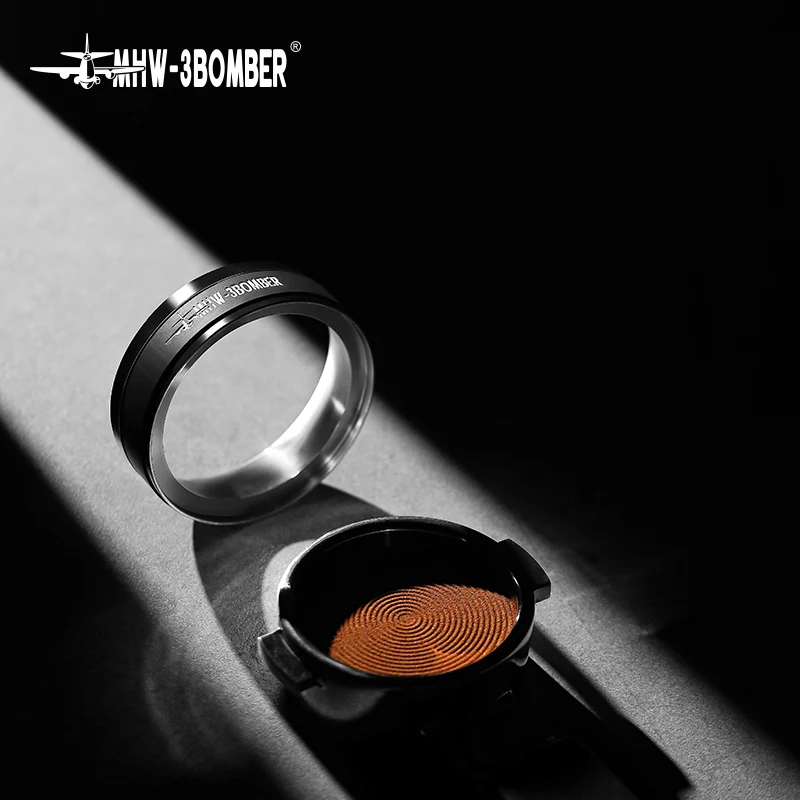 MHW-3BOMBER 58mm Distributeur De Café Espresso WDT Distribution Porte-Filtre Anneau De Dosage Barista Outils 73Accessoires