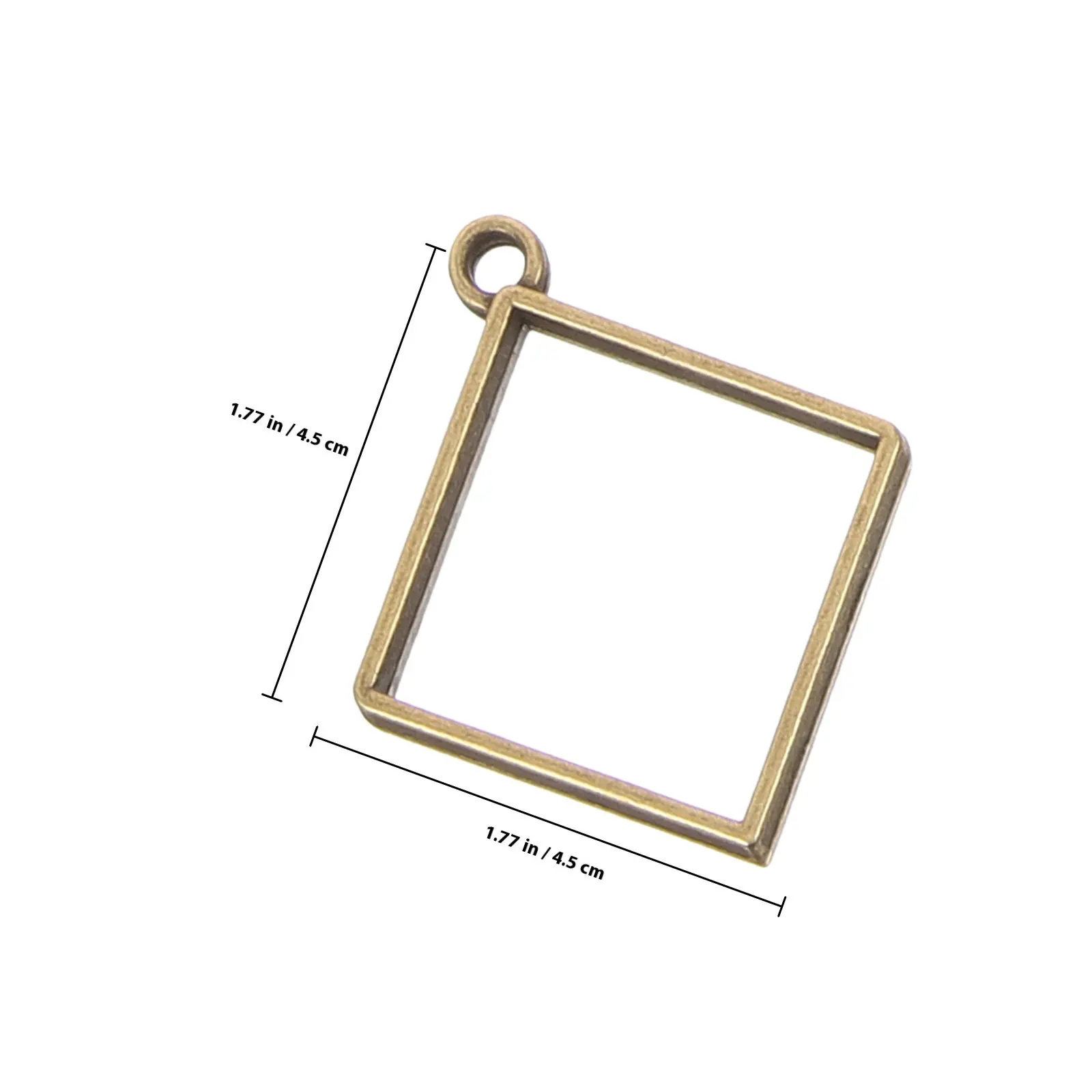 14 Pcs Bezel Jewelry Blanks Trays Charm Epoxy Necklace Pendant DIY Hollowed Pendants