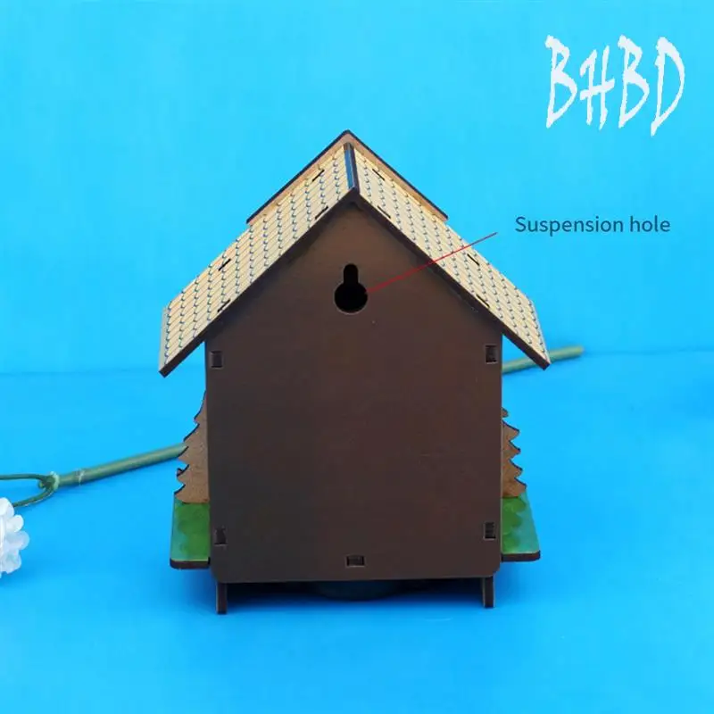 BHBD-Sunny Rainy Box Accurate Indoor Thermometer Home Barometer Plastic Hanging Weather Woman Clock