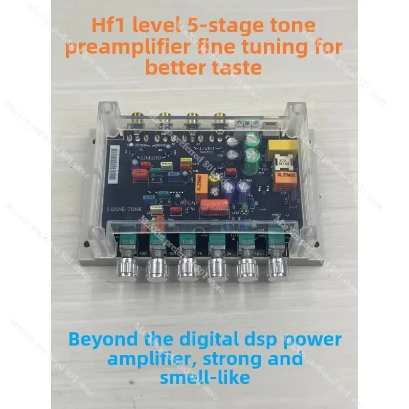 5-Band tone fever pre-stage ba3822 equalizer tuning board hifi preamplifier ultra DSP