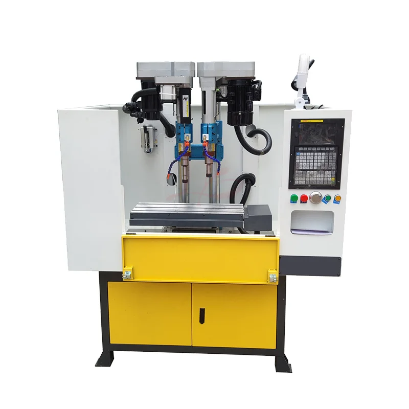 Diameter 1500W Double-head Full-servo Cross Slide Tapper Driller Including Enclosed Base Drilling Tapping Machine 74/92mm Column