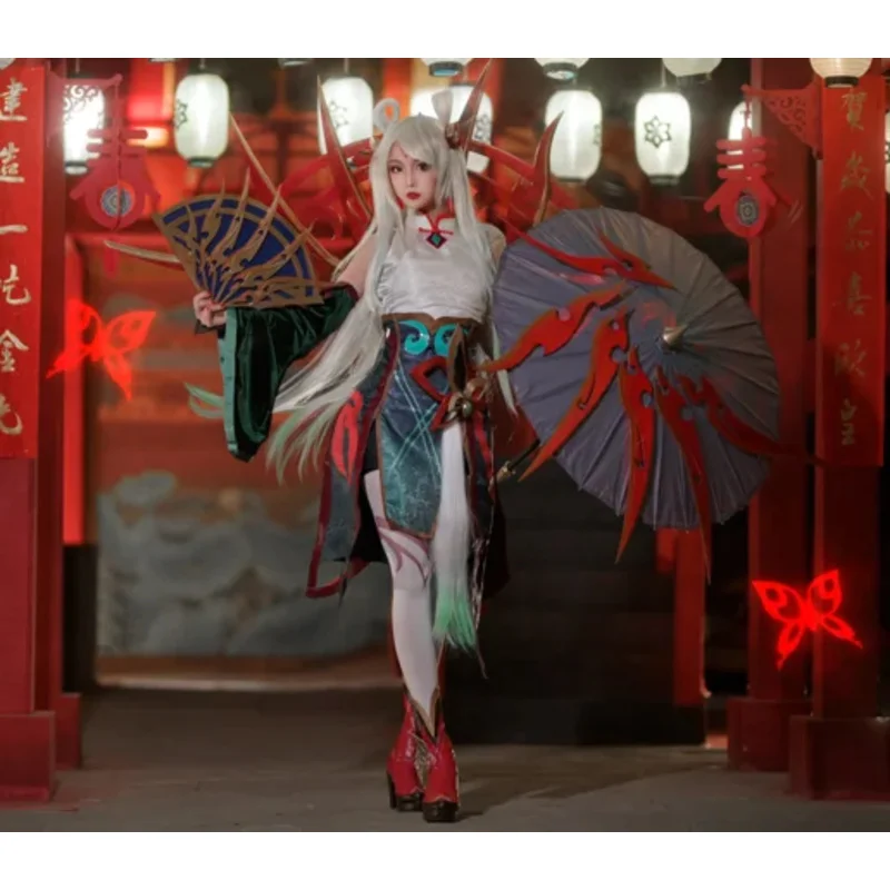 

Game LOL Lrelia Shoes The Blade Dancer Cosplay Boots Props Halloween Party Role Play Custom Made Aksesori