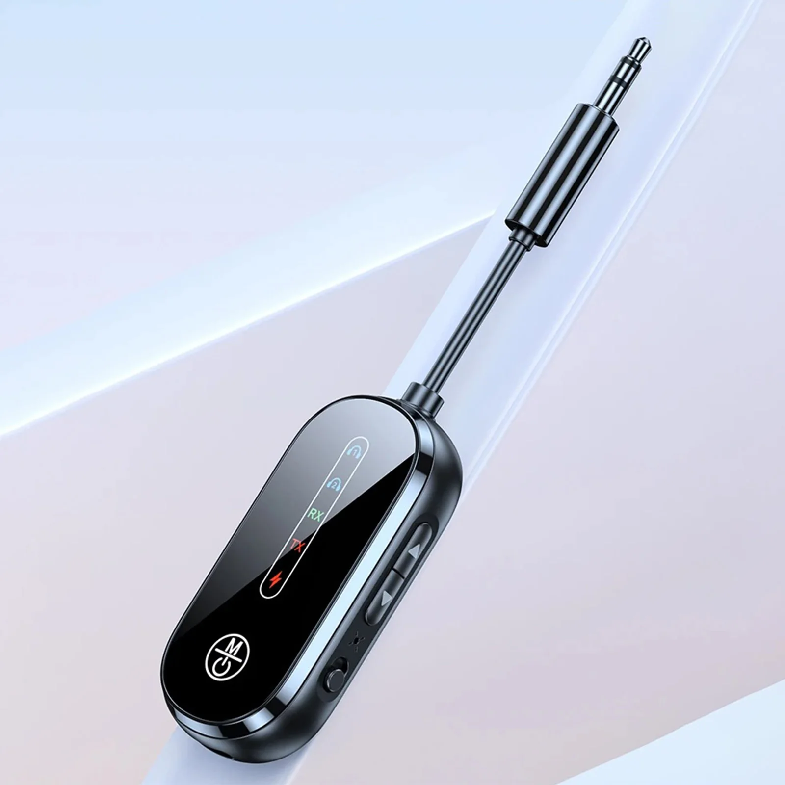 Bluetooth 5.4 AUX Audio Transmitter Receiver 2 IN 1 Wireless Adapter 3.5MM With Mic HiFi Stereo Music For Car TV PC Airplane