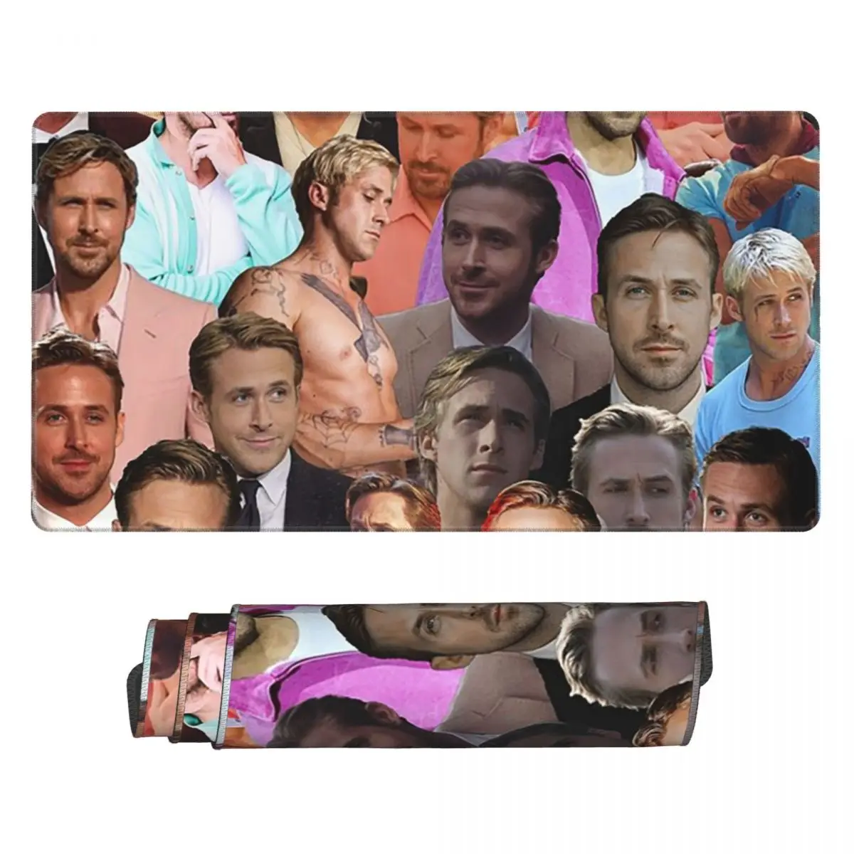 

Large Mouse Pad Ryan Gosling Photo Collage Gamer PC Laptop Mats Keyboard Carpet Computer Gaming Office Accessories Desk Mat